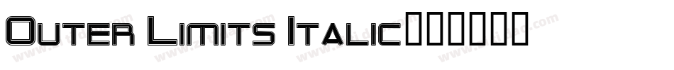 Outer Limits Italic字体转换